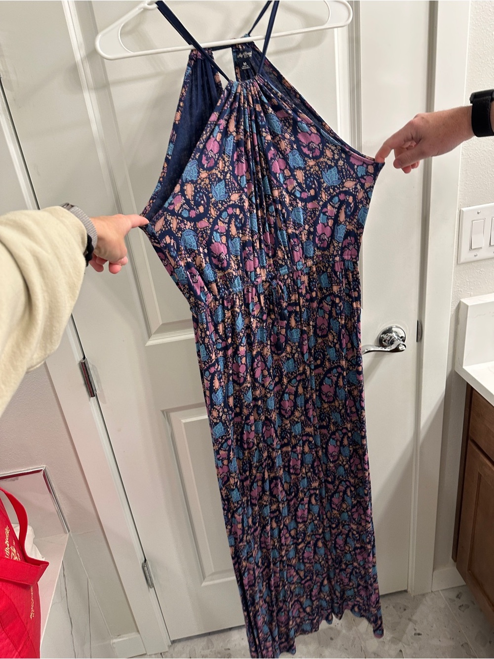 Lucky Brand Floral Halter Maxi Dress - women’s medium